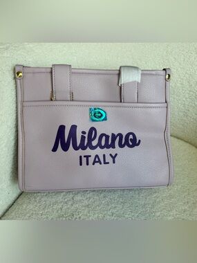 Milano Italy Lavender Tote Bag - Fashionable Women's Handbag